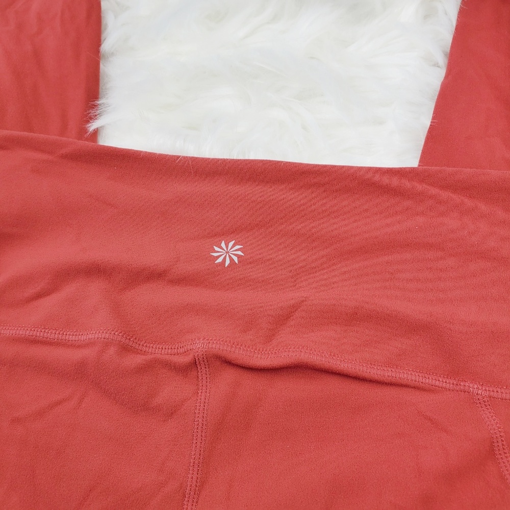 NWOT Athleta Coral Salutation 7/8 Leggings - Picture 5 of 6